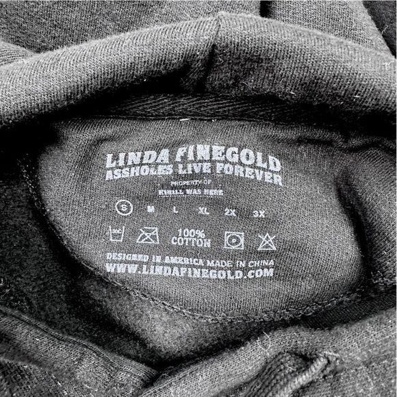 A**holes Live Forever Offended Drawstring Hoodie - Size Small - Picture 5 of 5